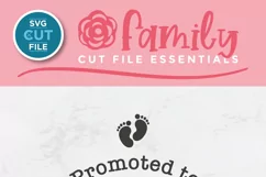 Papa svg - a Promoted to Papa svg file for crafters Product Image 3
