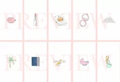 40 Instagram Story Highlights Icons in COLOUR, Hand Drawn Product Image 3