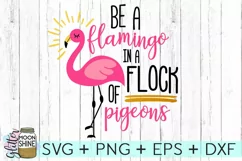 Be A Flamingo SVG DXF PNG EPS Cutting Files Product Image 2