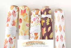 10 Watercolor Autumn Patterns Product Image 4