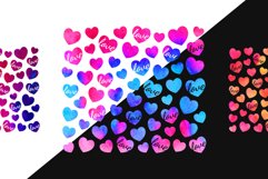 Watercolor Hearts Tumbler Sublimation Wraps Product Image 3