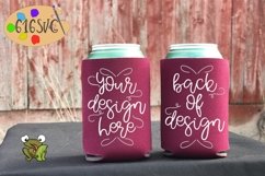 Burgundy Can Cooler Mockup Product Image 2