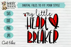 My little Heartbreaker - Hand drawn - Valentine Heart SVG Product Image 2