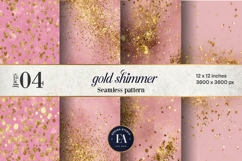 Pink Gold Shimmer Digital Paper, Glitter Texture Product Image 1