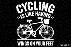 Cycling is like having wings on your feet SVG | Rider Svg Product Image 1