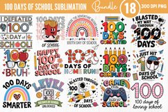 100 Days of-School Sublimation Bundle PNG Product Image 1