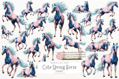 Spring Horse Clipart Product Image 1