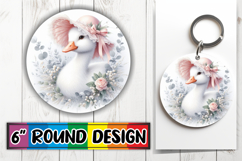 Joyful Circle Keychains Design, Goose Product Image 1