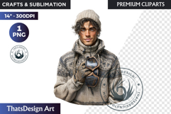 Alpine Winter Sports Fashion and Cabin Clipart PNG Product Image 1