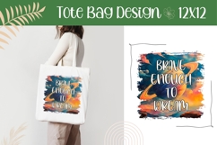 Colorful Cosmic Sky Illustration, Brave Enough To Dream PNG Product Image 1