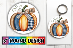 Sublimation Car Coaster Magic, Pumpkin Watercolor Product Image 1