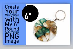 Fun Round Design Keychain Template , 3D Flower Product Image 1