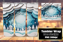 SLEEK PNG Tumbler Design 20oz , Christmas Product Image 1