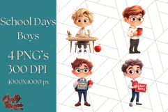 Boy Teacher Clipart PNG, Cute Male Teacher Illustration Product Image 1