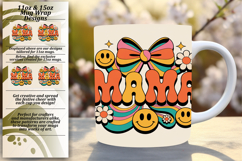 Lovely 15oz Mug Wrap Png Artwork , Mama Product Image 1