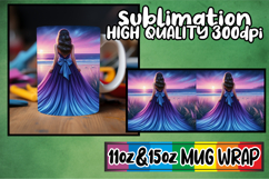 Bright love 11oz 15oz sublimation wrap, Women Product Image 1