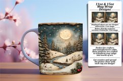 Dazzling 15oz Mug Wrap Png Template , Christmas Product Image 1