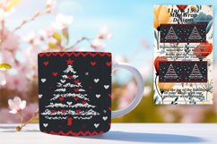 Serene 15oz Mug Wrap Png Design , Holiday Product Image 1