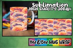 Springtime Abstract Shapes Mug Wrap 11oz 15oz Sublimation Product Image 1