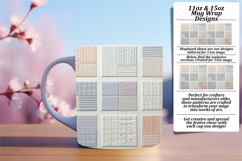 Serene 11oz Mug Wrap Png Design , Patchwork Product Image 1