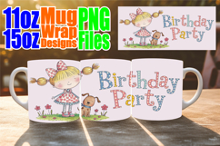 Blissful moments 11oz 15oz sublimation wrap, Birthday Girl Product Image 1