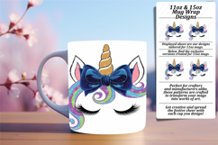 Charming 11oz Mug Wrap Png Design , Unicorn Product Image 1