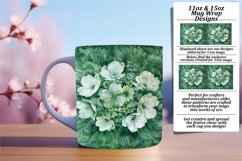 Mug Wrap Sublimation 11oz/15oz Vibrant Floral Pattern Product Image 1
