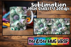 Vibrant Art 3D Mug Wrap, 11oz 15oz Sublimation Product Image 1