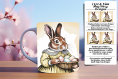 LUXE PNG Mug Wrap Design 15oz , Easter Bunny Product Image 1