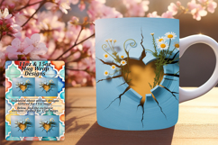 Beautiful Png For 15oz Mug Wrap , 3D Heart Product Image 1