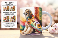 Delightful 15oz Mug Wrap Png Template , Cute Dog Product Image 1