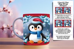 CHARMING 15oz PNG Mug Wrap , 3D Xmas Product Image 1