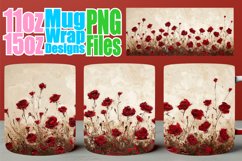 11oz 15oz Spring Floral Mug Wraps - Nature's Splendor Product Image 1
