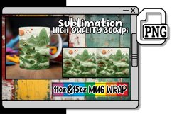 Spring View 3D Embroidery Mug Wrap - 15oz 11oz Product Image 1