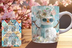 Christmas Cheer Snowman Mug Wrap 11oz/15oz Summer Frost Product Image 1