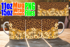 Cozy mornings 11oz 15oz sublimation wrap, Leopard Prints Product Image 1