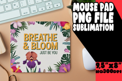 cheerful Desk pad PNG magic, Flower Quote Product Image 1