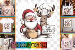 FUN PNG TSHIRT Designs, Funny Santa Product Image 1