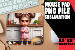 Cozy Desk Pad Design for Gifts, Girl Grumpy Product Image 1