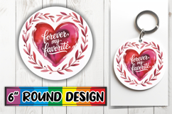 Heartfelt Circle Car Coasters PNG, Heart Quote Product Image 1