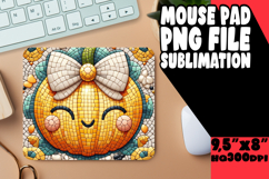 UNIQUE DESK MAT PLAYFUL PNG, Cute Pumpkin Product Image 1