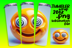 20oz Tumbler Template for Creative Minds , 3D Emoji Product Image 1