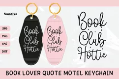 Book Lover Motel Keychain SVG Vol. 2 | Book Club Hottie Product Image 1