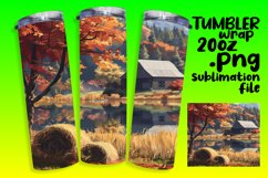 Autumn Watercolor Wrap | 20oz Tumbler Sublimation Product Image 1