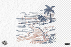 Summer Beach Path Clipart Product Image 1