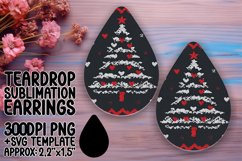 Whimsical Teardrop Earrings Design Art , Holiday Product Image 1