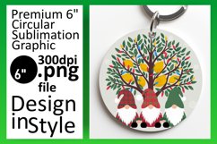Sophisticated Circle Design for Sublimation , Gnomes Product Image 1