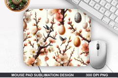 Flowers Mouse Pad Sublimation, Spring Mouse Pad PNG Design Product Image 1