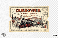 Old Train Travel PNG illustrations Product Image 1