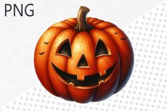 Halloween Pumpkins Sublimation - Clipart PNG Design Product Image 1